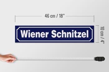 Panneau en bois note 46x10cm décoration Wiener Schnitzel 4