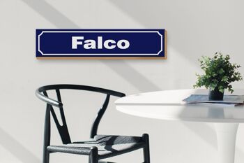 Panneau avis en bois 46x10cm décoration Falco 3
