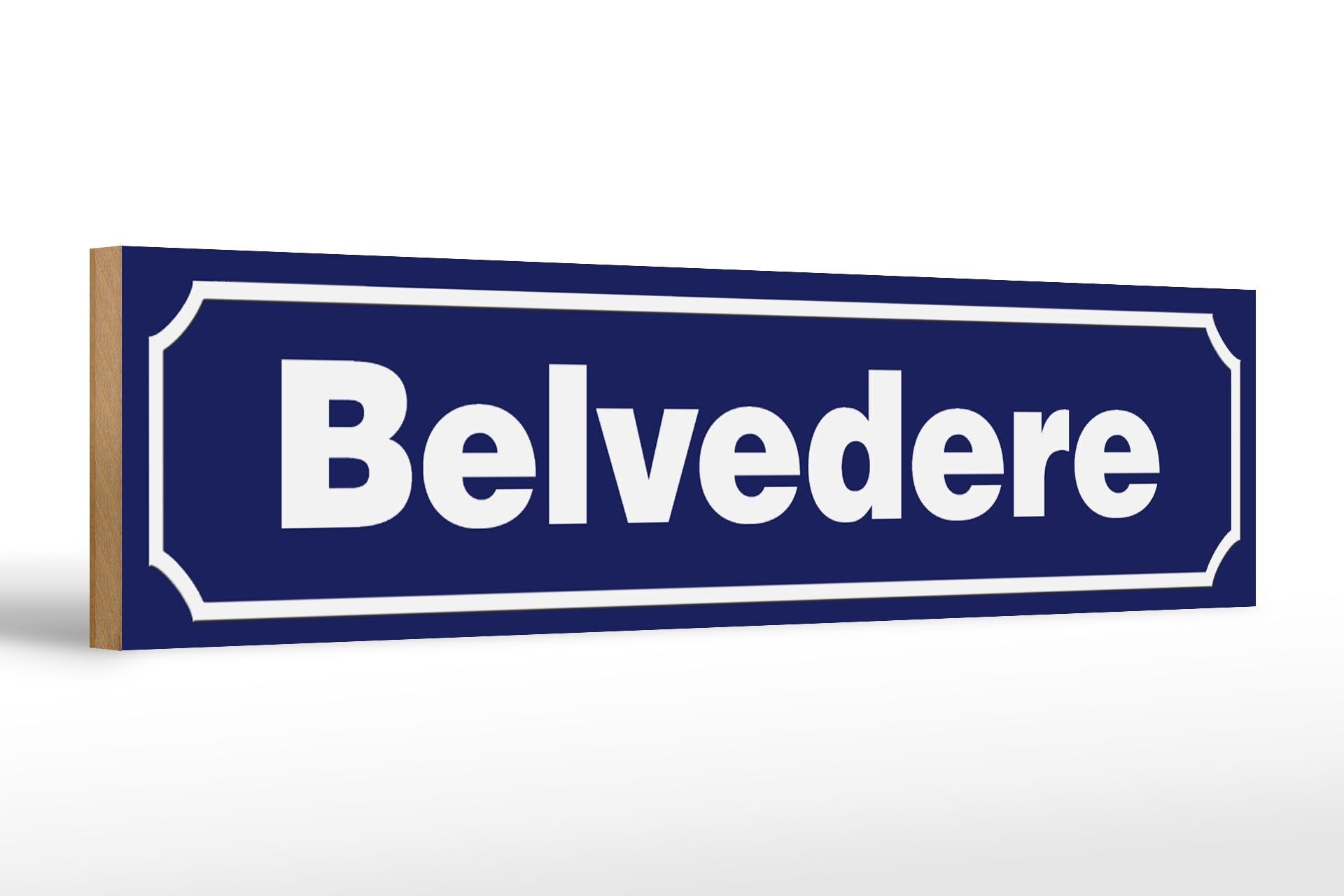 Cartello in legno porta nota 46x10cm decoro Belverde