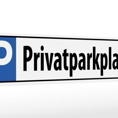 Wooden sign parking 46x10cm parking sign private parking sign