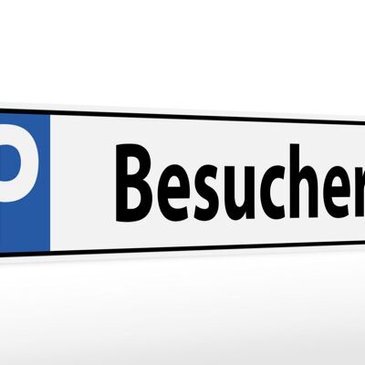 Holzschild Parken 46x10cm Parkplatzschild Besucher Deko Schild