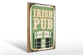 Panneau en bois rétro 30x40cm, bière de pub irlandais, panneau de bière 1