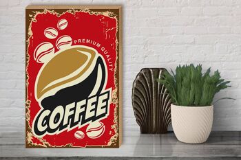 Panneau en bois rétro 30x40cm, panneau décoratif pour café de qualité supérieure 3