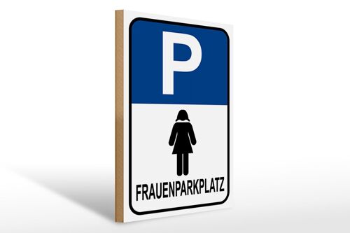 Holzschild Parken 30x40cm Frauen Parkplatz Holz Deko Schild