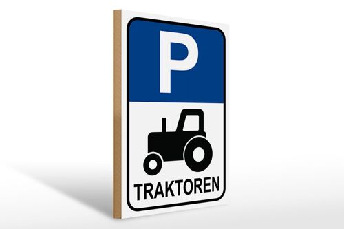 Holzschild Parken 30x40cm Parkplatz Traktor Schild