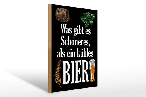Holzschild Spruch 30x40cm was schöneres als kühles Bier Deko Schild