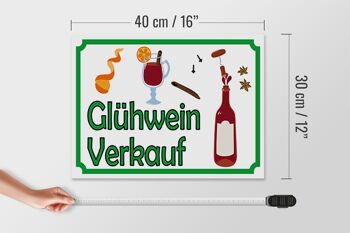 Panneau en bois avis 40x30cm vente de vin chaud panneau décoratif en bois 4