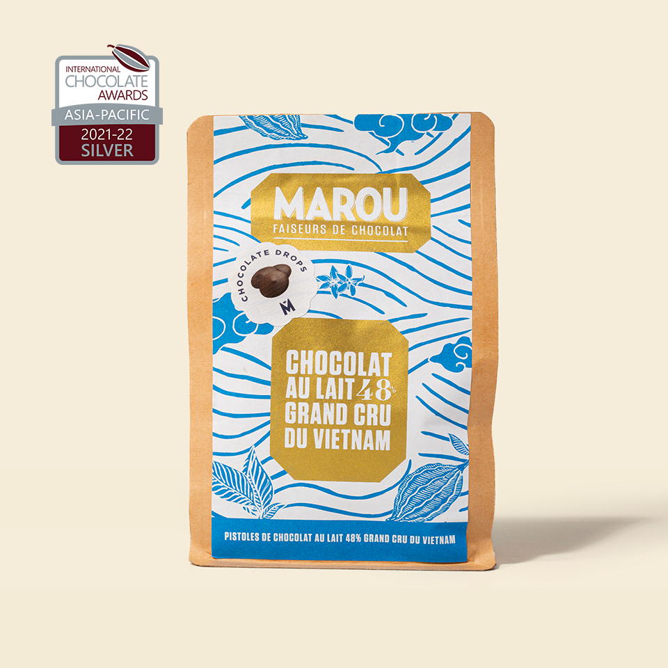 Milk Couverture Chocolate 48% Pistoles – Grand Cru Vietnam – 500 g bag – Artisan Pastry & Chocolate Shop
