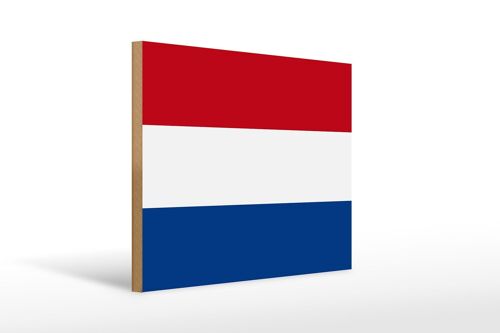 Holzschild Flagge Niederlande 40x30cm Flag of Netherlands Schild
