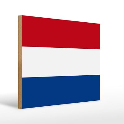 Holzschild Flagge Niederlande 40x30cm Flag of Netherlands Schild