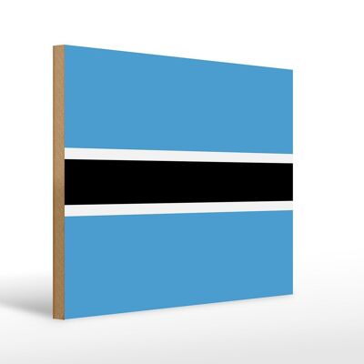 Holzschild Flagge Botswanas 40x30cm Flag of Botswana Deko Schild