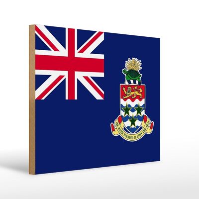 Holzschild Flagge Cayman Islands 40x30cm Cayman Islands Deko Schild