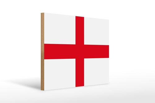 Holzschild Flagge Englands 40x30cm Flag of England Deko Schild