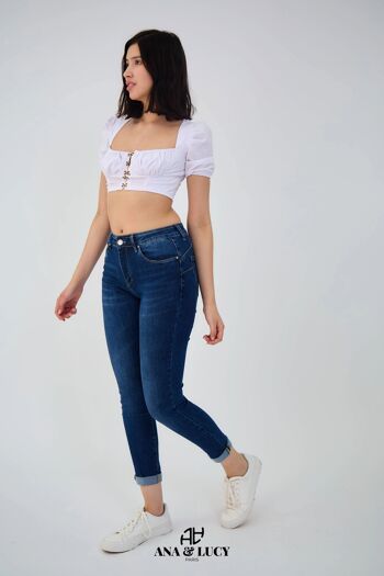 Jeans femme slim délavé ( Push-up ) 4