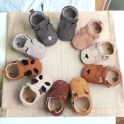 Zapatos de bebé de cuero