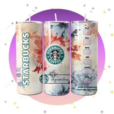 Fiori Autunnali - Bicchiere thermos Starbucks