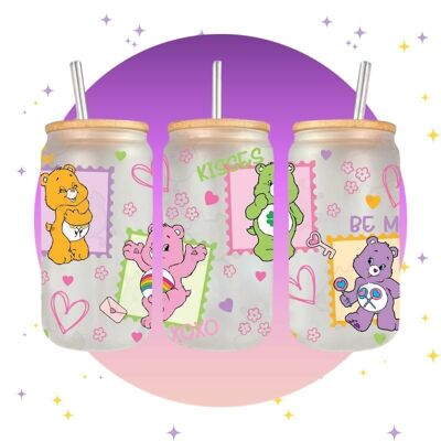Care Bears Xoxo - Glass with bamboo lid