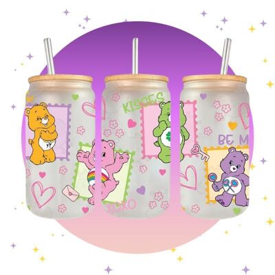 Care Bears Xoxo - Bicchiere con coperchio in bambù