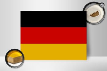 Panneau en bois drapeau de l'Allemagne 40x30cm Panneau décoratif drapeau de l'Allemagne 2