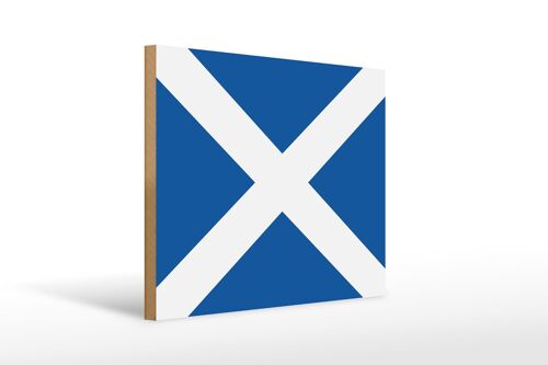 Holzschild Flagge Schottlands 40x30cm Flag of Scotland Deko Schild