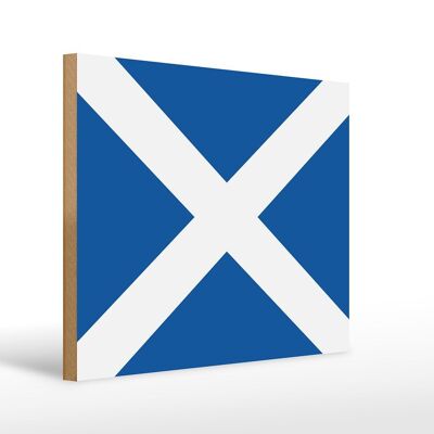Letrero de madera Bandera de Escocia 40x30cm Letrero decorativo Bandera de Escocia