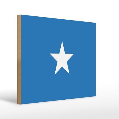 Holzschild Flagge Somalias 40x30cm Flag of Somalia Holz Deko Schild