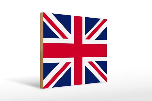 Holzschild Flagge Union Jack 40x30cm Flag United Kingdom Schild