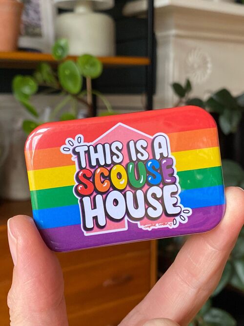 This Is A Scouse House Rainbow LGBTQ Fridge Magnet