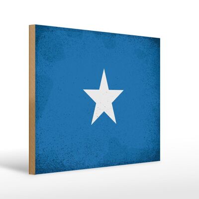 Holzschild Flagge Somalia 40x30cm Flag of Somalia Vintage Schild