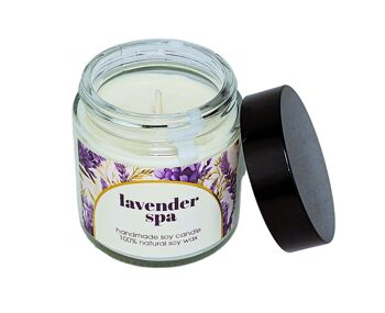 Bougie de soja parfumée naturelle Lavender Spa 5