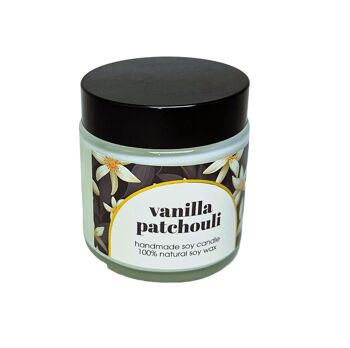 Bougie de soja parfumée au patchouli et à la vanille naturelle 4