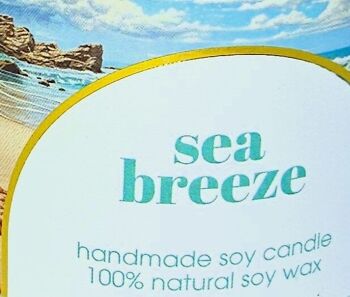 Bougie de soja parfumée à la brise marine naturelle 3