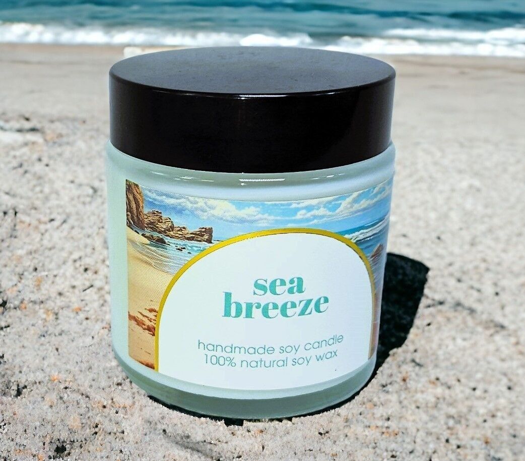Natürliche Meeresbrise-Duft-Sojakerze