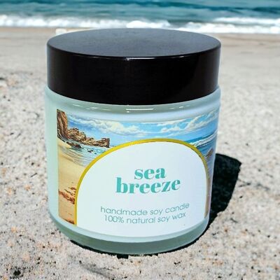Natural Sea Breeze Scented Soy Candle