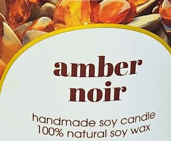 Bougie de soja parfumée à l’ambre noir naturel 3