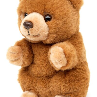 Orso bruno seduto - Stile Kawaii - 17 cm (altezza) - Parole chiave: animale della foresta, orso, orsacchiotto, orsacchiotto, peluche, peluche, peluche, peluche