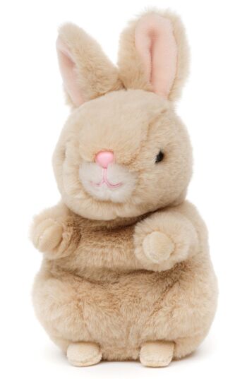 Lapin, assis - Style Kawaii - 21 cm (hauteur) - Mots clés : animal de la forêt, lapin, peluche, peluche, peluche, peluche 2