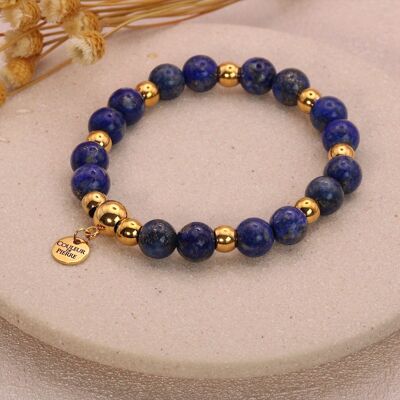 Goldenes Lapislazuli-Armband