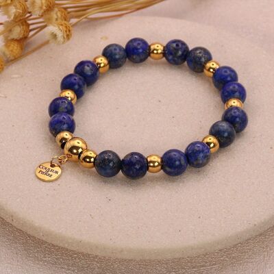 Golden Lapis Lazuli Bracelet