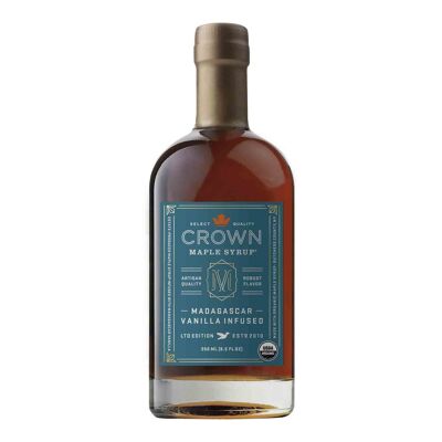 Jarabe de arce con infusión de vainilla de Crown Maple, 250 ml