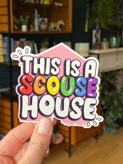 This Is A Scouse House Rainbow LGBTQ Sticker