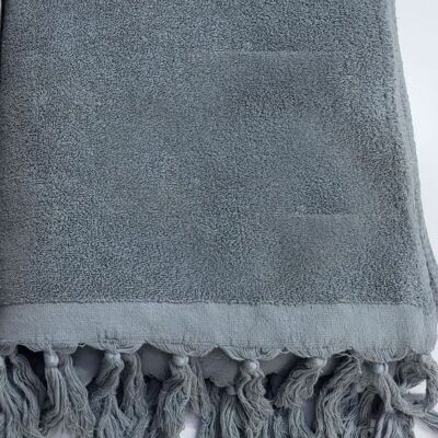 Hammam towel Terry cloth - Grey - 90x190cm