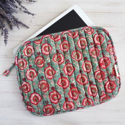 “Vera” printed cotton tablet cover