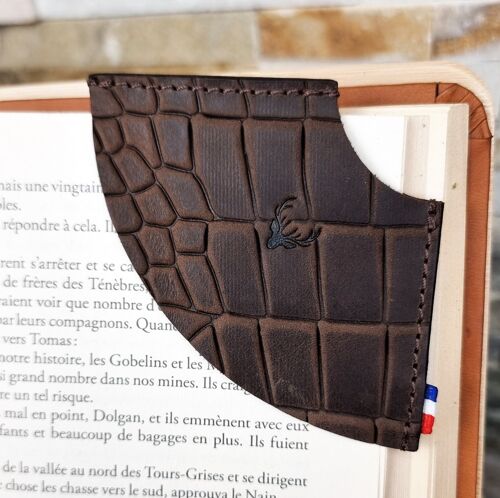 Marque-pages en cuir artisanal