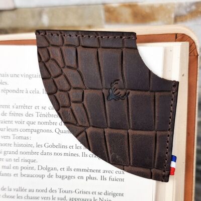 Handmade leather bookmarks