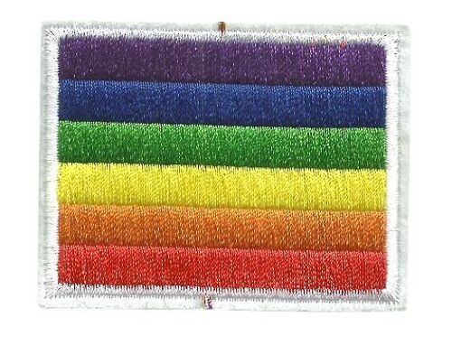 Parche termoadhesivo de tela bandera arco iris orgullo LGBT