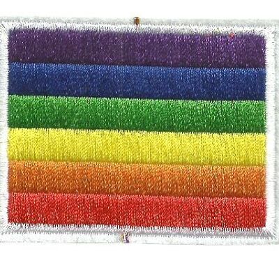 LGBT pride rainbow flag iron-on patch