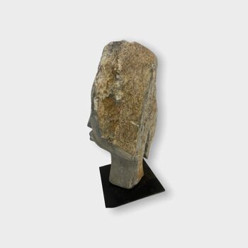 Sculpture tête en pierre par Rizimu Chiwawa Zimbabwe (3006) 4