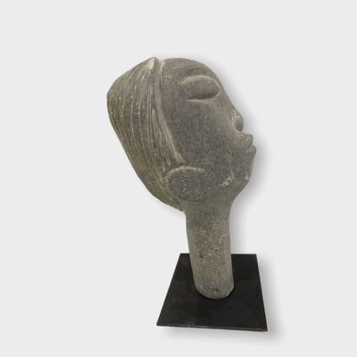 Steinkopf-Skulptur von Rizimu Chiwawa, Simbabwe (3009)