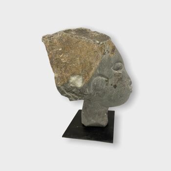Sculpture tête en pierre par Rizimu Chiwawa Zimbabwe (3010) 2